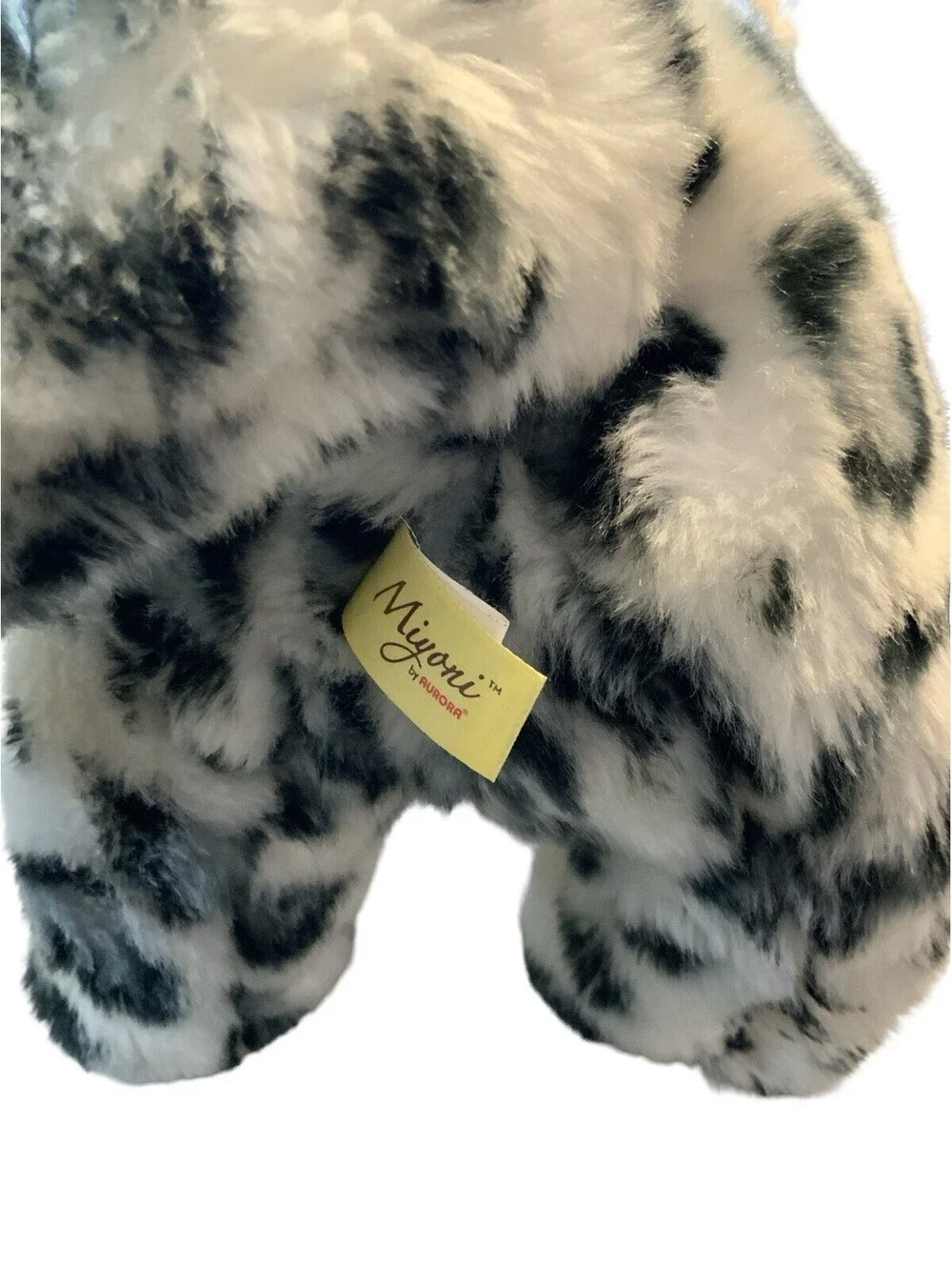 Miyoni Aurora World Snow Leopard Realistic 11” Plush
